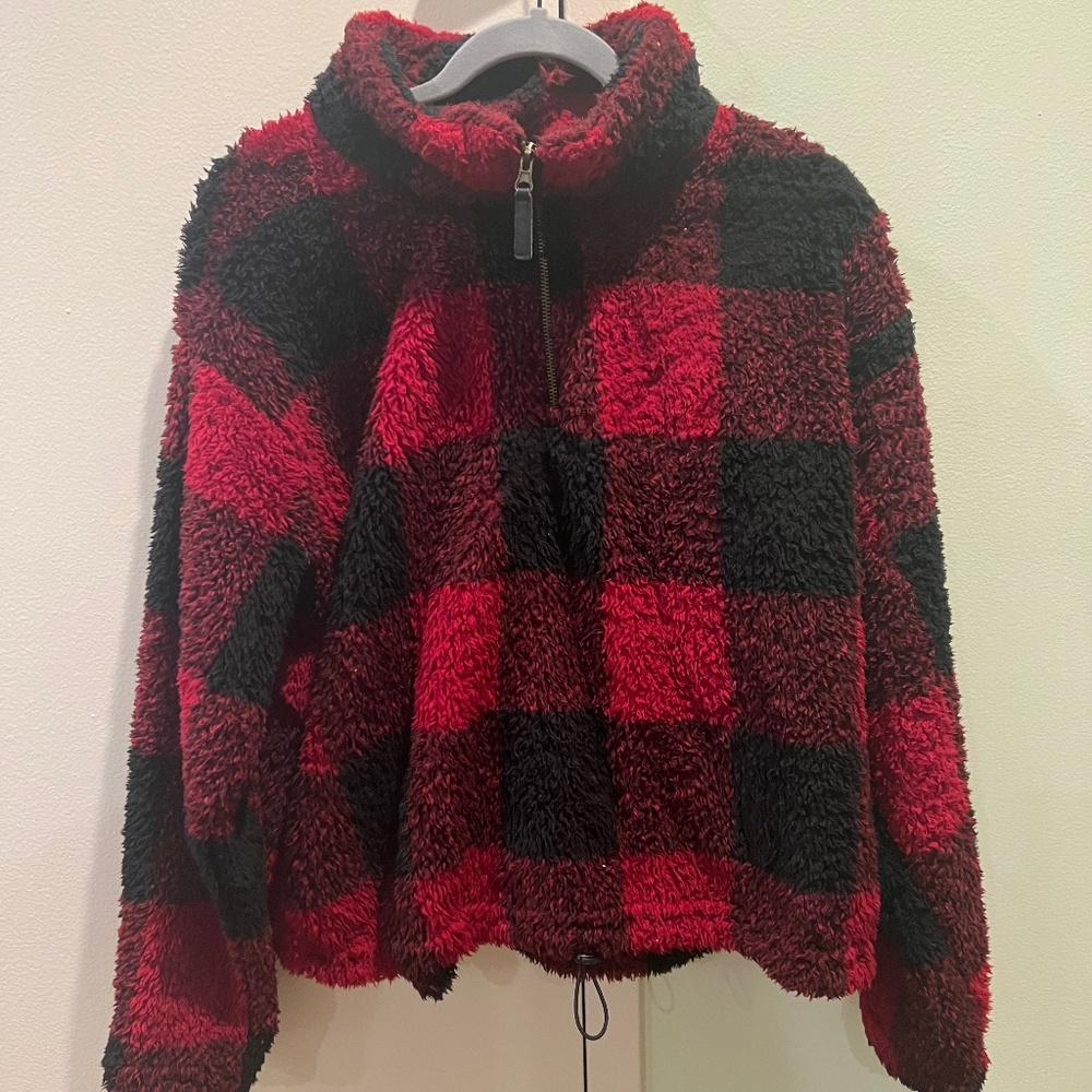 fashion nova teddy zip up